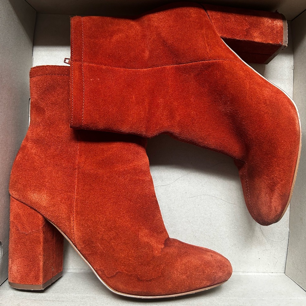 Urban Outfitters Rust Suede Ankle Boots